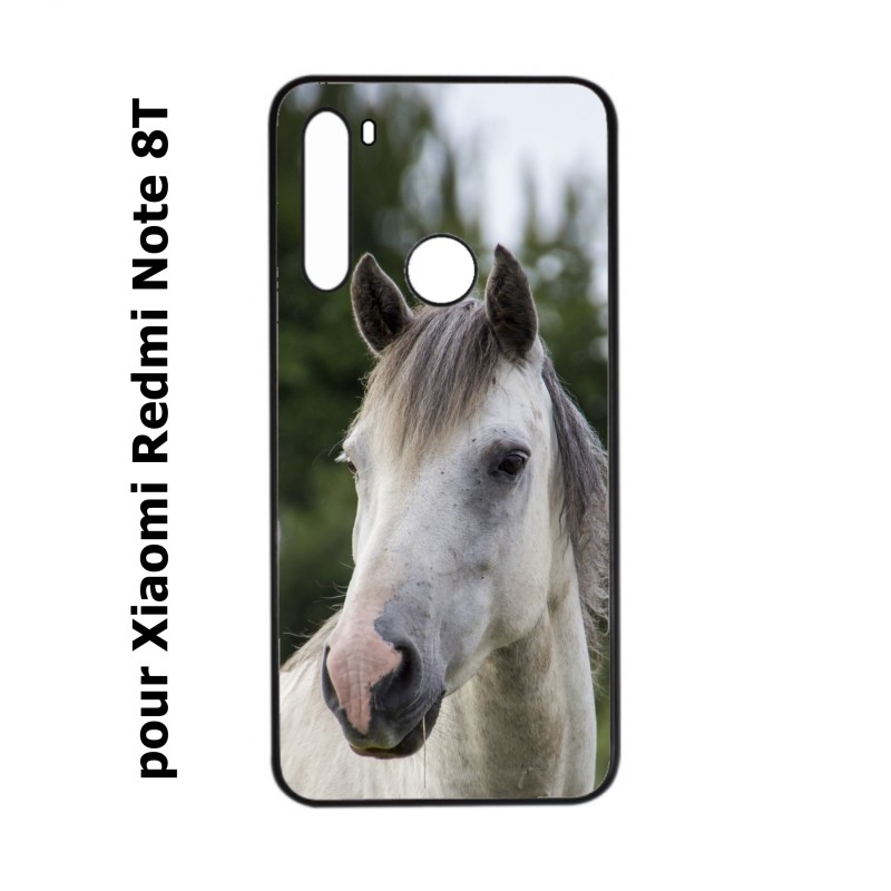 Coque pour Xiaomi Redmi Note 8T Coque cheval blanc - tête de cheval
