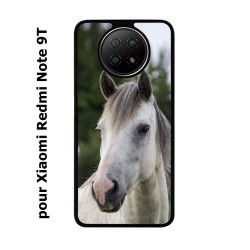 Coque pour Xiaomi Redmi Note 9T Coque cheval blanc - tête de cheval