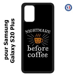 Coque pour Samsung Galaxy S20 Plus / S11 Nightmare before Coffee - coque café