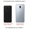 Coque pour Samsung Galaxy J6 Plus / J6 Prime Drapeau Corse Emblème - Écusson Corse Tête de Maure - coque noire TPU souple