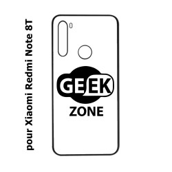 Coque pour Xiaomi Redmi Note 8T Logo Geek Zone noir & blanc