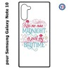Coque pour Samsung Galaxy Note 10 Kiss me now Midnight is past my Bedtime amour embrasse-moi