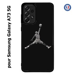 Coque pour Samsung Galaxy A73 5G Michael Jordan 23 shoot Chicago Bulls Basket