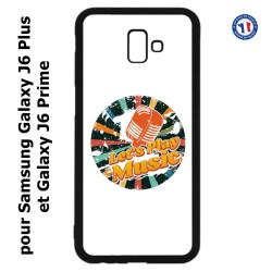 Coque pour Samsung Galaxy J6 Plus / J6 Prime coque thème musique grunge - Let's Play Music