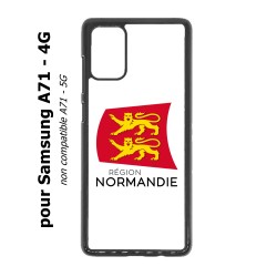 Coque pour Samsung Galaxy A71 - 4G Logo Normandie - Écusson Normandie - 2 léopards