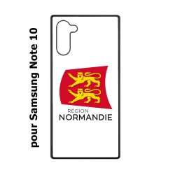 Coque pour Samsung Galaxy Note 10 Logo Normandie - Écusson Normandie - 2 léopards