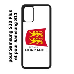 Coque pour Samsung Galaxy S20 Plus / S11 Logo Normandie - Écusson Normandie - 2 léopards