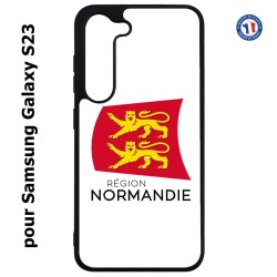 Coque pour Samsung Galaxy S23 Logo Normandie - Écusson Normandie - 2 léopards