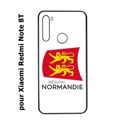 Coque pour Xiaomi Redmi Note 8T Logo Normandie - Écusson Normandie - 2 léopards