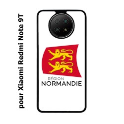 Coque pour Xiaomi Redmi Note 9T Logo Normandie - Écusson Normandie - 2 léopards