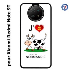 Coque pour Xiaomi Redmi Note 9T J'aime la Normandie - vache normande