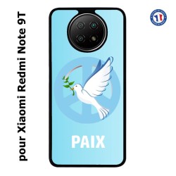 Coque pour Xiaomi Redmi Note 9T blanche Colombe de la Paix
