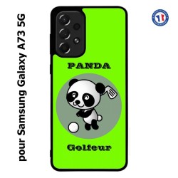 Coque pour Samsung Galaxy A73 5G Panda golfeur - sport golf - panda mignon