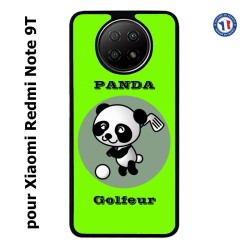 Coque pour Xiaomi Redmi Note 9T Panda golfeur - sport golf - panda mignon