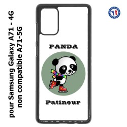 Coque pour Samsung Galaxy A71 - 4G Panda patineur patineuse - sport patinage