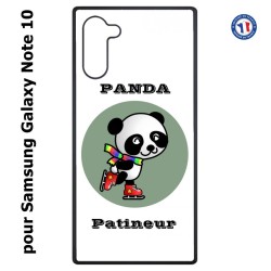 Coque pour Samsung Galaxy Note 10 Panda patineur patineuse - sport patinage