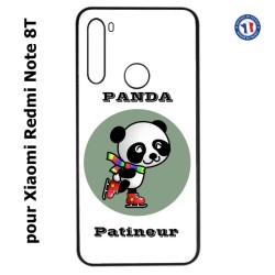 Coque pour Xiaomi Redmi Note 8T Panda patineur patineuse - sport patinage