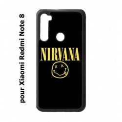 Coque noire pour Xiaomi Redmi Note 8 Nirvana Musique