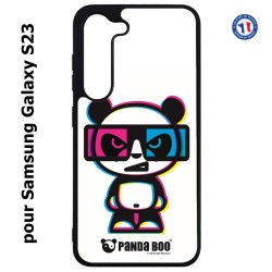 Coque pour Samsung Galaxy S23 PANDA BOO© 3D - lunettes - coque humour