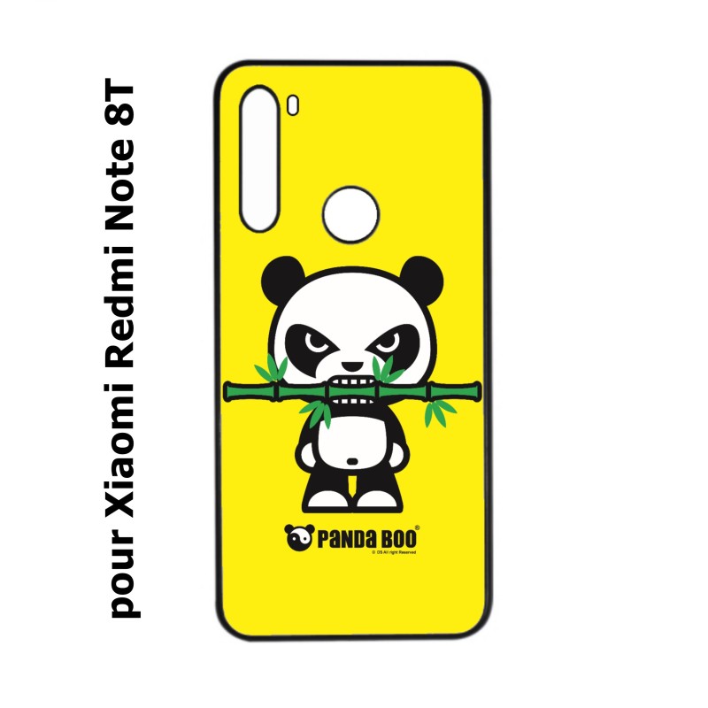 Coque pour Xiaomi Redmi Note 8T PANDA BOO© Bamboo à pleine dents - coque humour