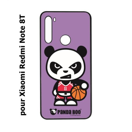 Coque pour Xiaomi Redmi Note 8T PANDA BOO© Basket Sport Ballon - coque humour