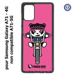 Coque pour Samsung Galaxy A71 - 4G PANDA BOO© Moto Biker - coque humour