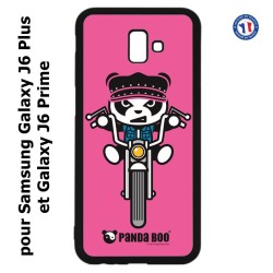 Coque pour Samsung Galaxy J6 Plus / J6 Prime PANDA BOO© Moto Biker - coque humour