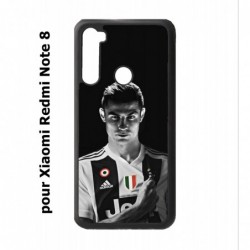Coque noire pour Xiaomi Redmi Note 8 Cristiano Ronaldo Juventus
