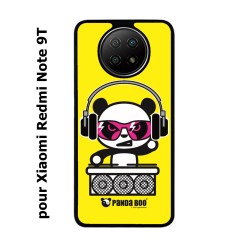 Coque pour Xiaomi Redmi Note 9T PANDA BOO© DJ music - coque humour
