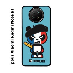 Coque pour Xiaomi Redmi Note 9T PANDA BOO© Français béret baguette - coque humour