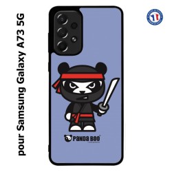 Coque pour Samsung Galaxy A73 5G PANDA BOO© Ninja Boo noir - coque humour