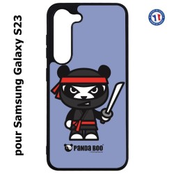 Coque pour Samsung Galaxy S23 PANDA BOO© Ninja Boo noir - coque humour