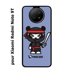 Coque pour Xiaomi Redmi Note 9T PANDA BOO© Ninja Boo noir - coque humour