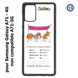 Coque pour Samsung Galaxy A71 - 4G Les Shadoks - Joyeux Ga Zo Bu Meu