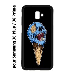 Coque pour Samsung Galaxy J6 Plus / J6 Prime Ice Skull - Crâne Glace - Cône Crâne - skull art