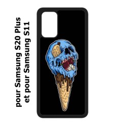 Coque pour Samsung Galaxy S20 Plus / S11 Ice Skull - Crâne Glace - Cône Crâne - skull art