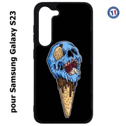 Coque pour Samsung Galaxy S23 Ice Skull - Crâne Glace - Cône Crâne - skull art