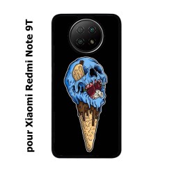 Coque pour Xiaomi Redmi Note 9T Ice Skull - Crâne Glace - Cône Crâne - skull art