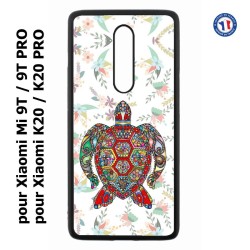 Coque pour Xiaomi Mi 9T-Mi 9T PRO - Redmi K20-K20 PRO Tortue art floral