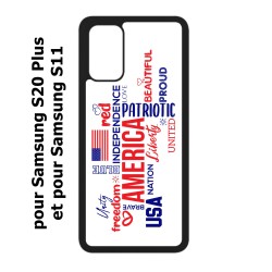 Coque pour Samsung Galaxy S20 Plus / S11 USA lovers - drapeau USA - patriot