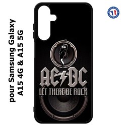 Coque pour Samsung Galaxy A15-4G & A15-5G - groupe rock AC/DC musique rock ACDC