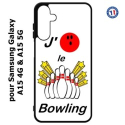 Coque pour Samsung Galaxy A15-4G & A15-5G - J'aime le Bowling