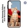 Coque pour Samsung Galaxy A15-4G & A15-5G - Adorable chat - chat robe cannelle