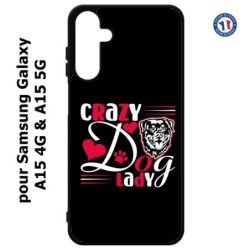 Coque pour Samsung Galaxy A15-4G & A15-5G - Crazy Dog Lady - Chien