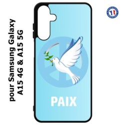 Coque pour Samsung Galaxy A15-4G & A15-5G - blanche Colombe de la Paix
