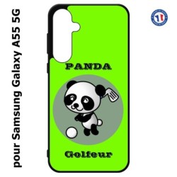 Coque pour Samsung Galaxy A55-5G - Panda golfeur - sport golf - panda mignon