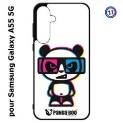 Coque pour Samsung Galaxy A55-5G - PANDA BOO© 3D - lunettes - coque humour