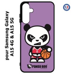 Coque pour Samsung Galaxy A15-4G & A15-5G - PANDA BOO© Basket Sport Ballon - coque humour