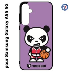 Coque pour Samsung Galaxy A55-5G - PANDA BOO© Basket Sport Ballon - coque humour