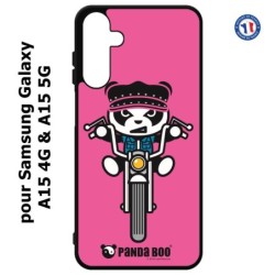 Coque pour Samsung Galaxy A15-4G & A15-5G - PANDA BOO© Moto Biker - coque humour